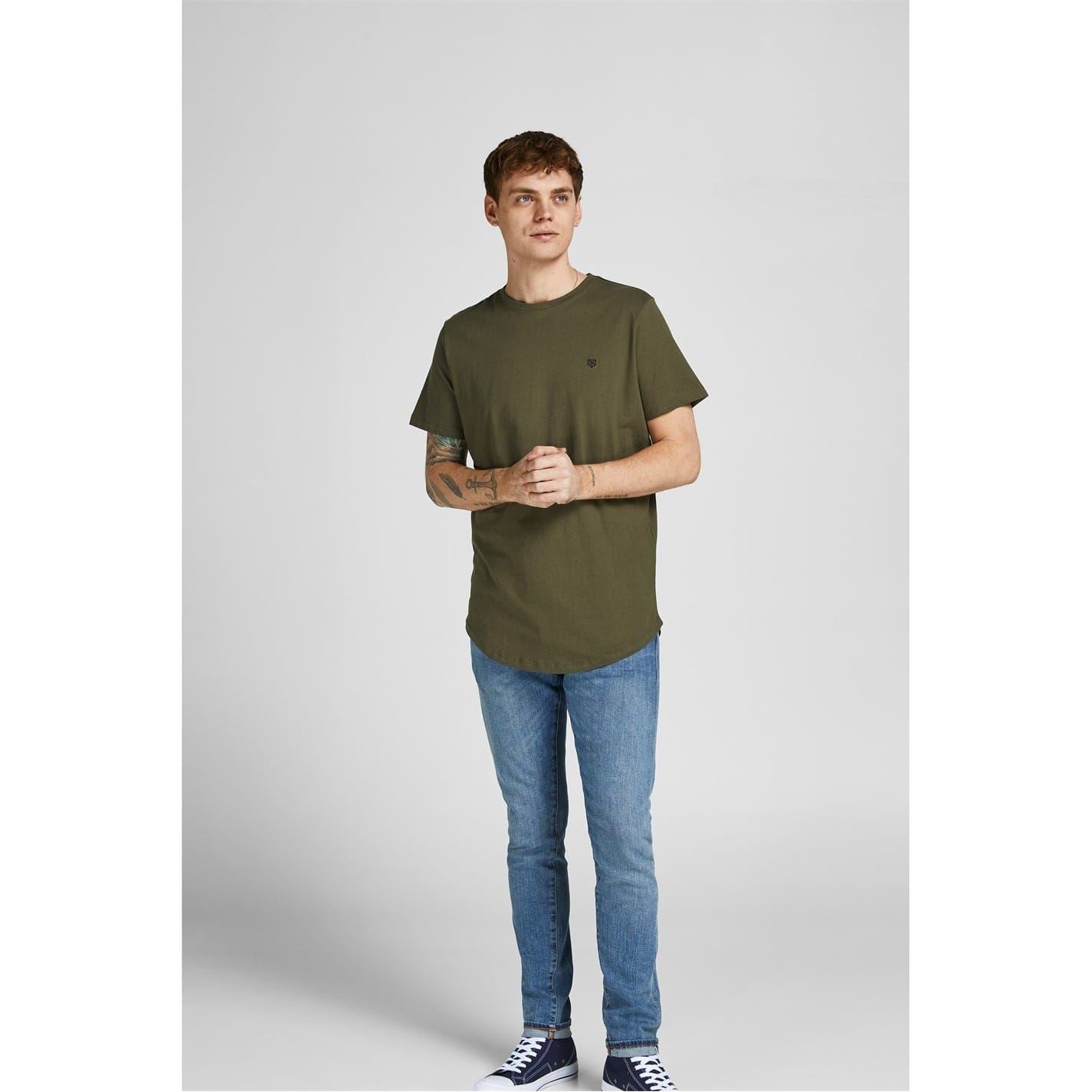 Jack and Jones Mens 5 Pack Brody Short Sleeve T-Shirt