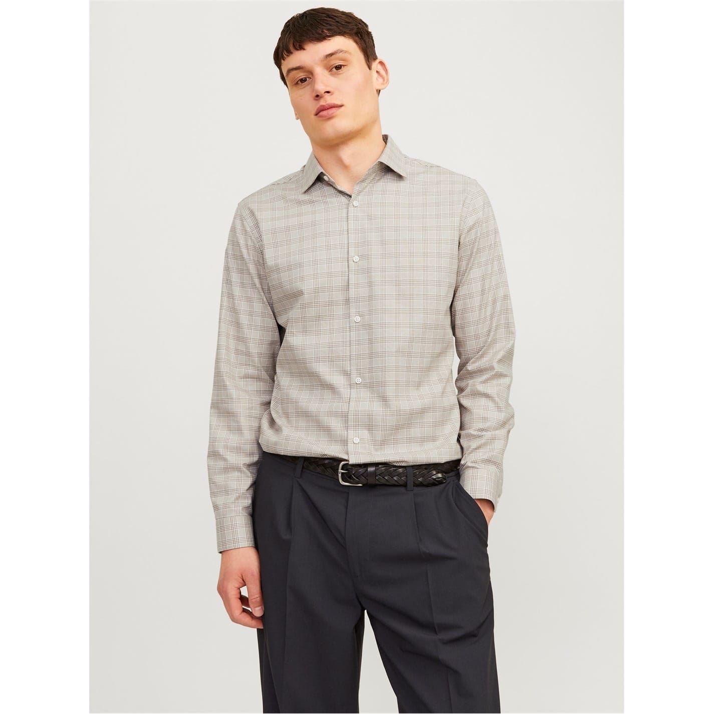 Jack and Jones Parker Regular Fit Long Sleeve Cuff Shirt