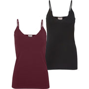 Vero Moda Tall Vmmxi 2 Pack Slim Fit V-Neck Tank