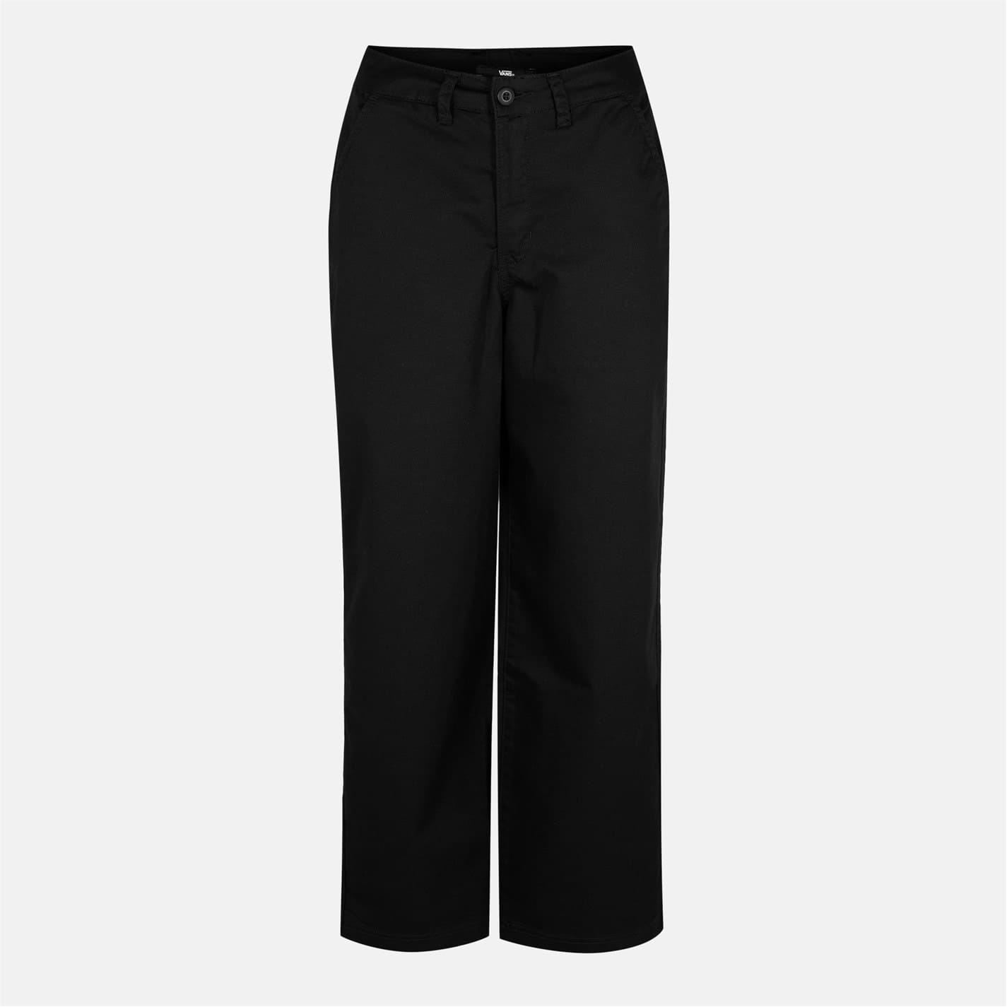 Vans Palmer Solid Patterned Wide Leg Chinos