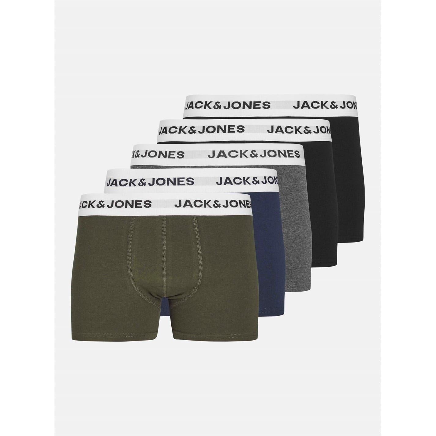 Jack and Jones Plain Design 5 Pack Trunck