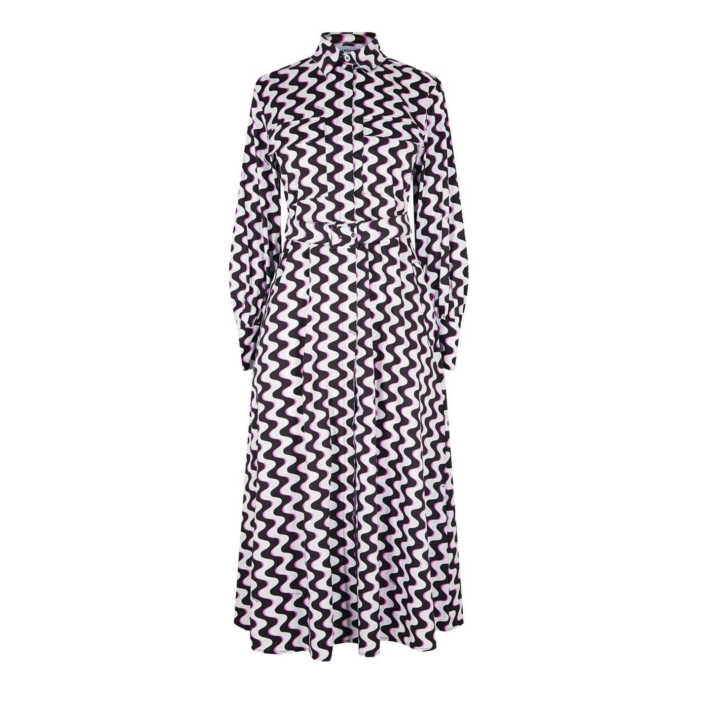 Marella Ozieri Collared Neck Maxi Shirtdress