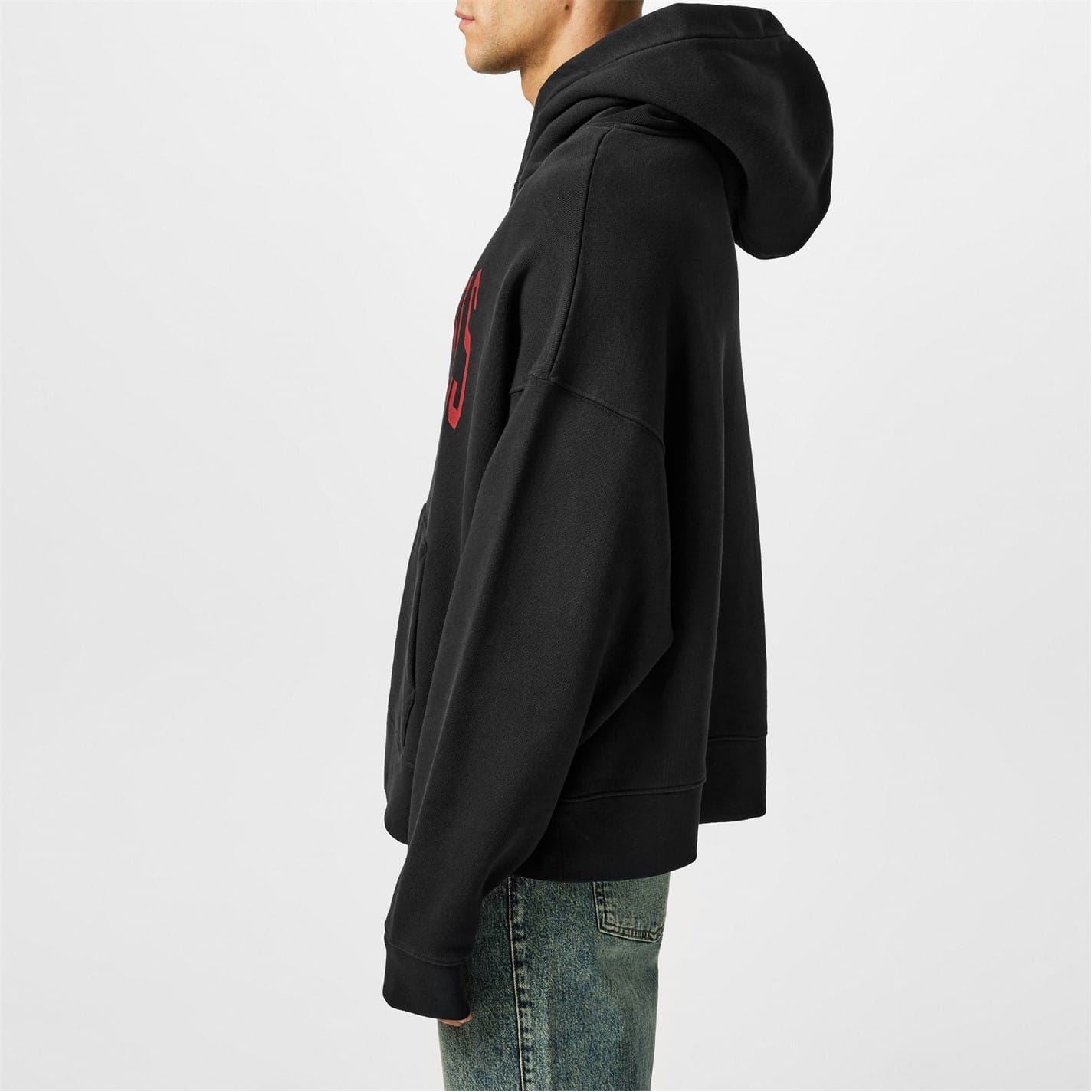 Palm Angels College Hooded Relaxed Fit Sweatshirt