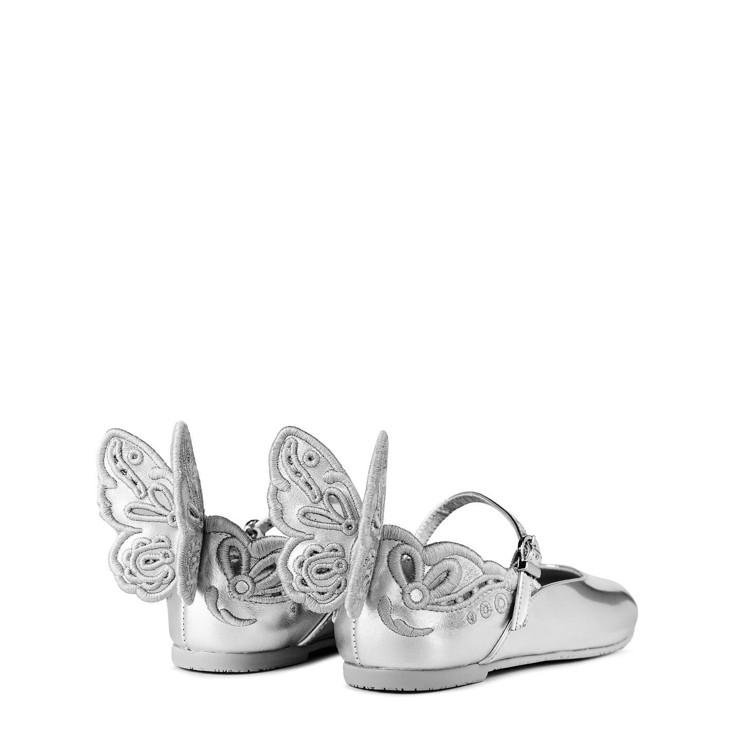 Sophia Webster Mini Chiara Broderie Ballet Pumps Juniors
