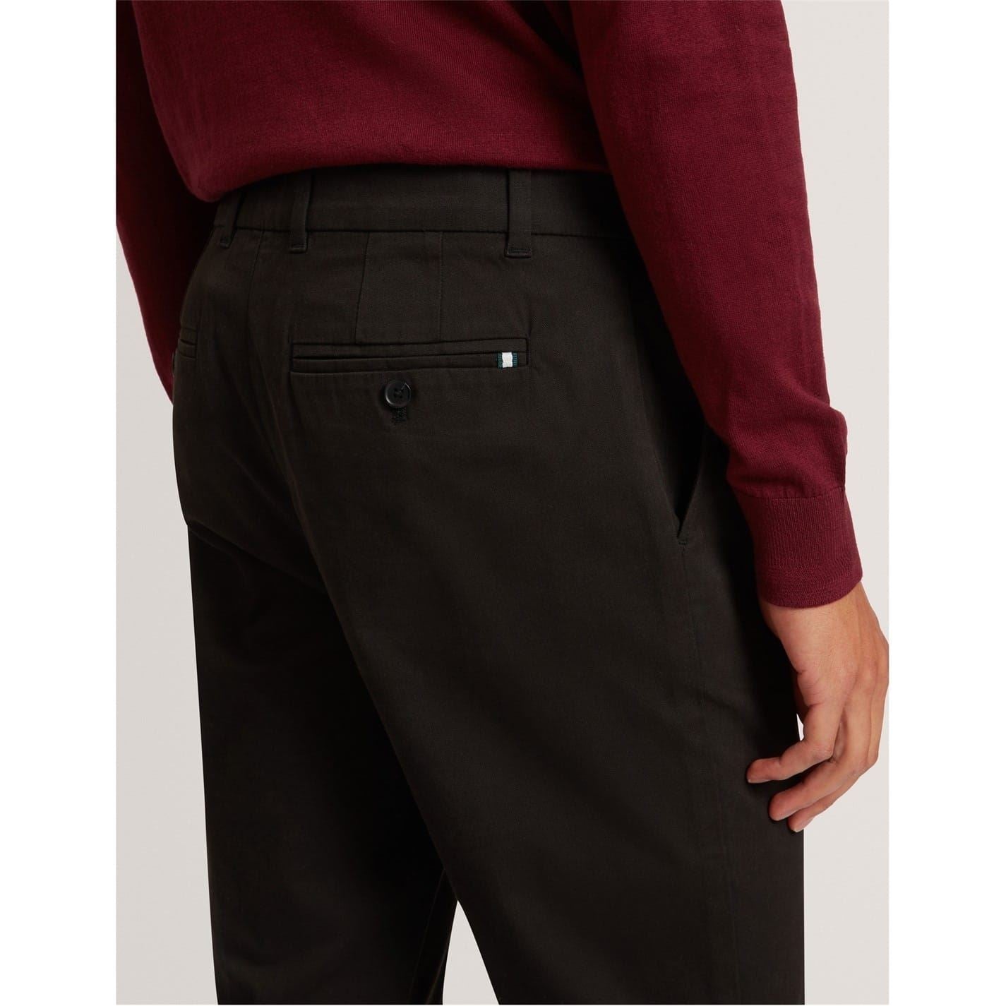 Ted Baker Solid Patterned Slim Chinos