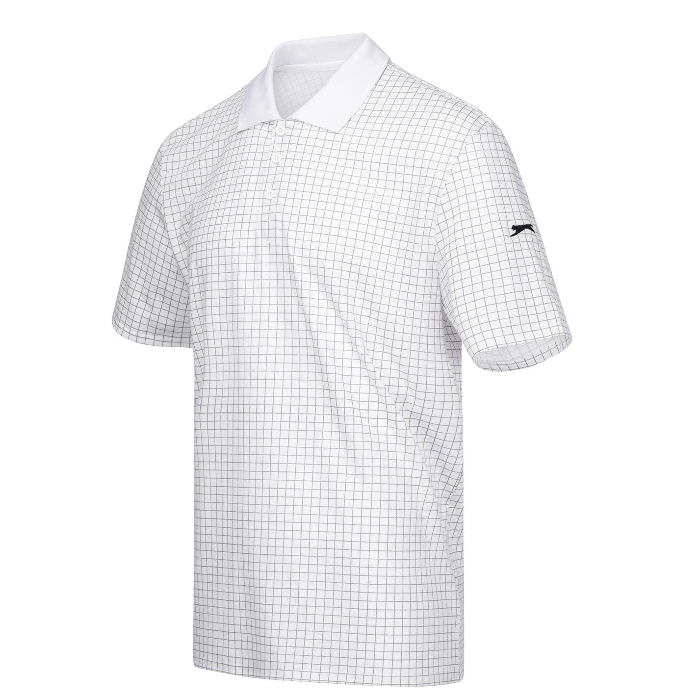 Slazenger Mens Check Golf Polo