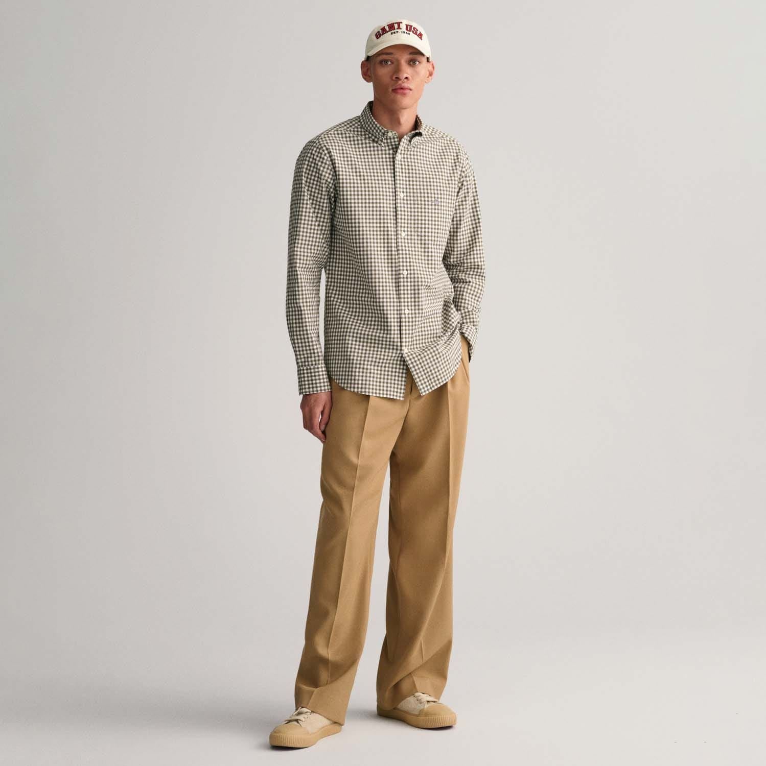 Gant Regular-Fit Classic Gingham Poplin Shirt