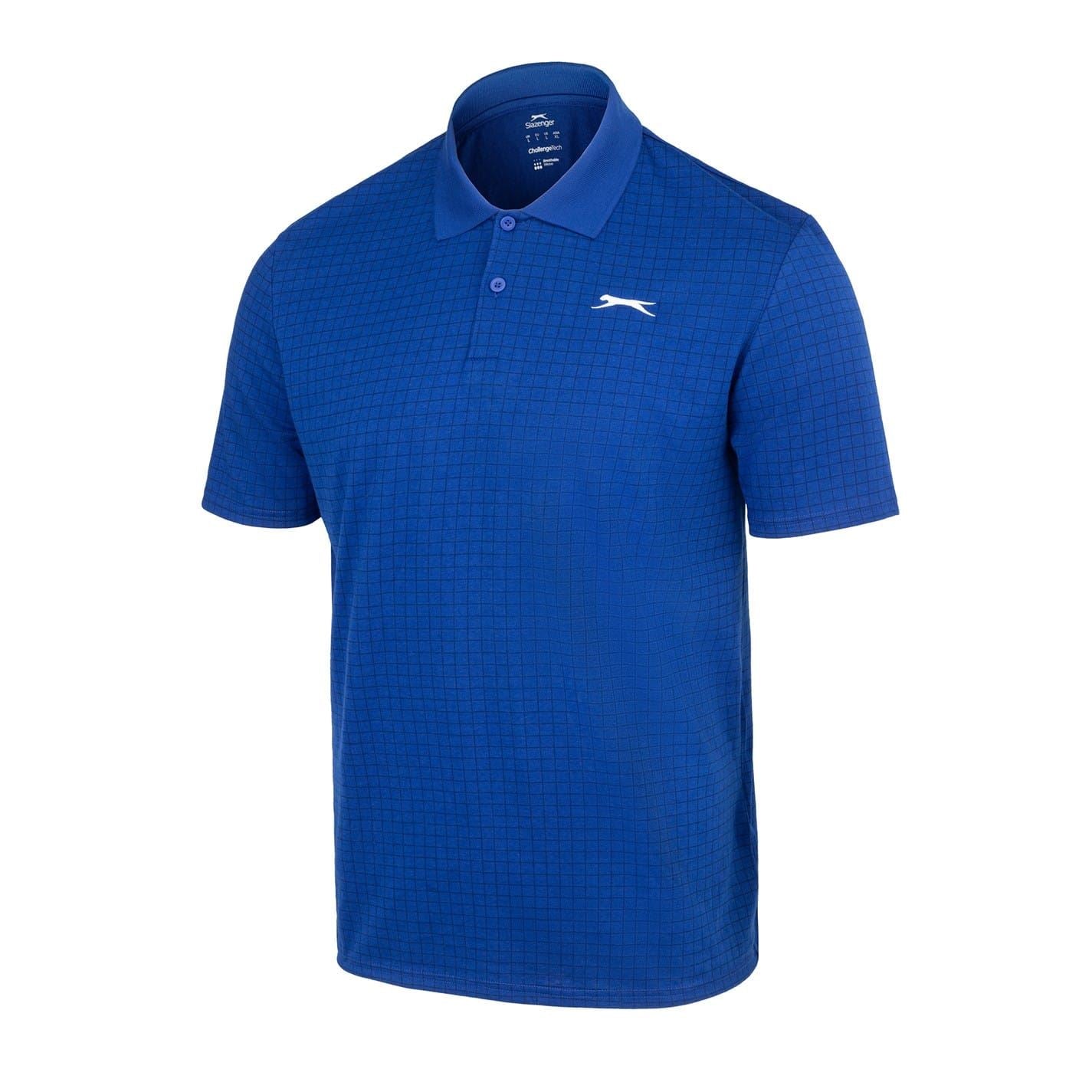 Slazenger Mens Check Golf Polo