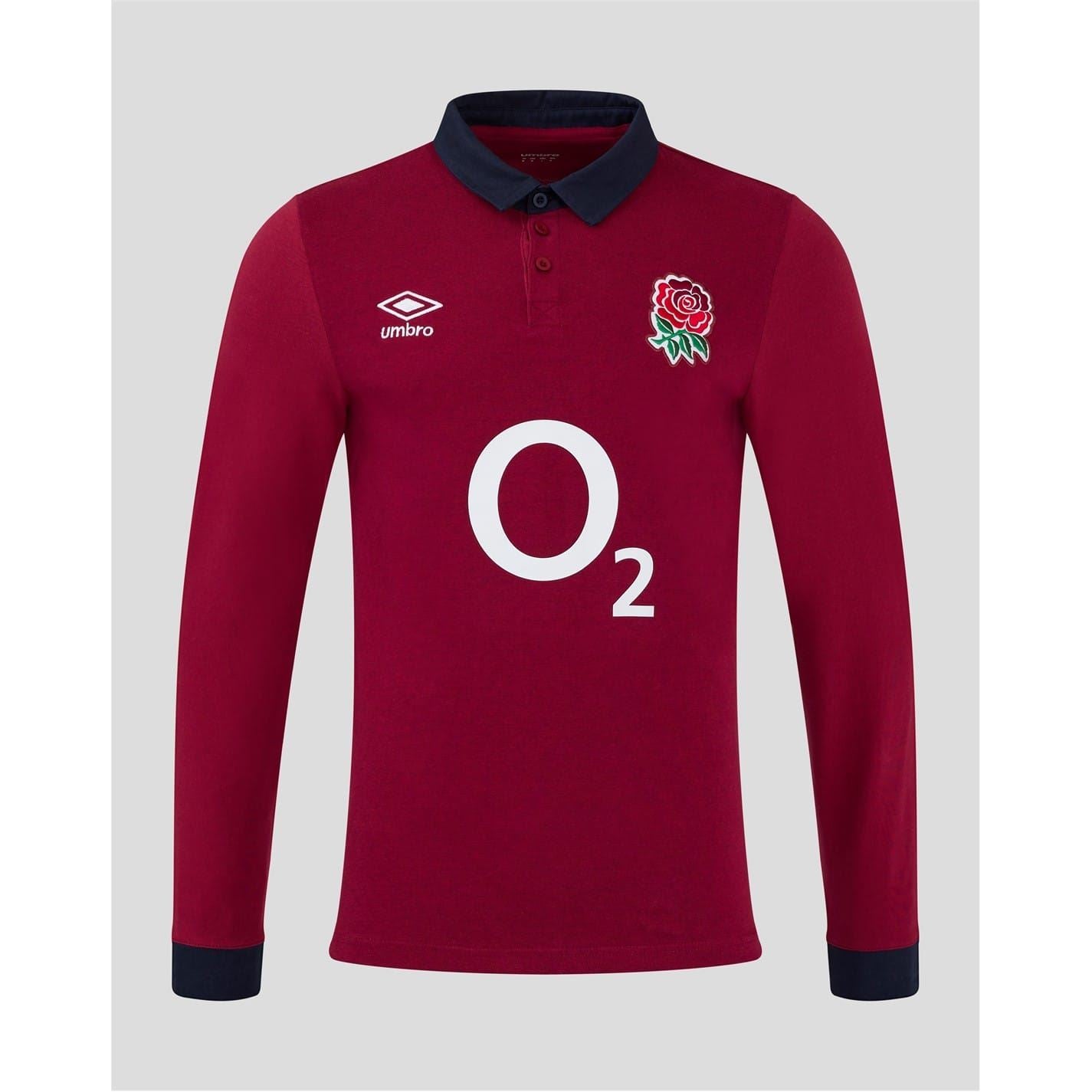 Umbro Womens England Rugby Alternate Classic Long Sleeve Shirt 2024