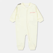 Palm Angels Crew Neck Long Sleeve Ribbed Jumpsuit