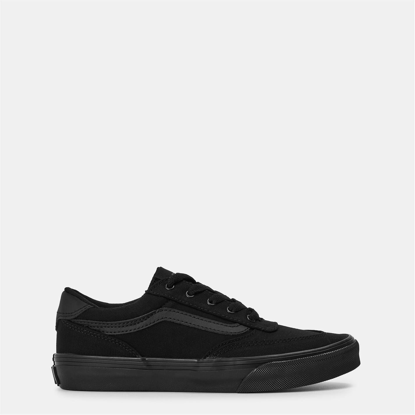Vans Juniors Canvas Low Top Lace-Up Sneakers