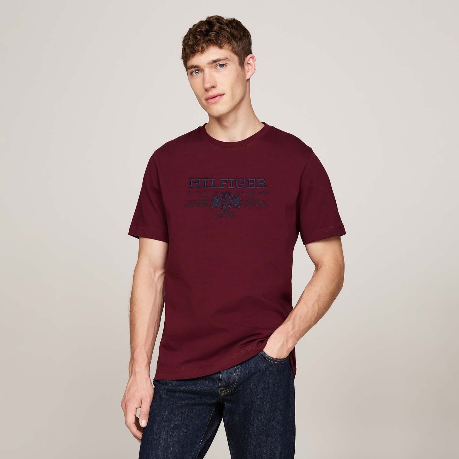 Tommy Hilfiger Crest Logo Embroidery T-Shirt