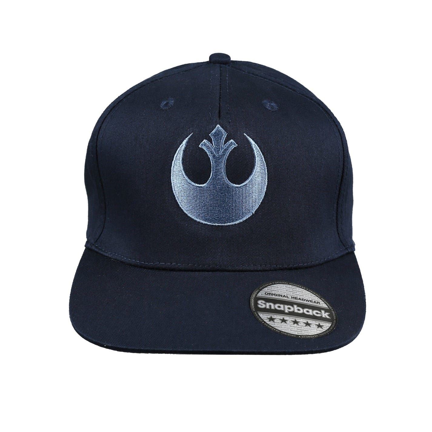 Star Wars Logo Embroidered Curved Brim Snapback Cap