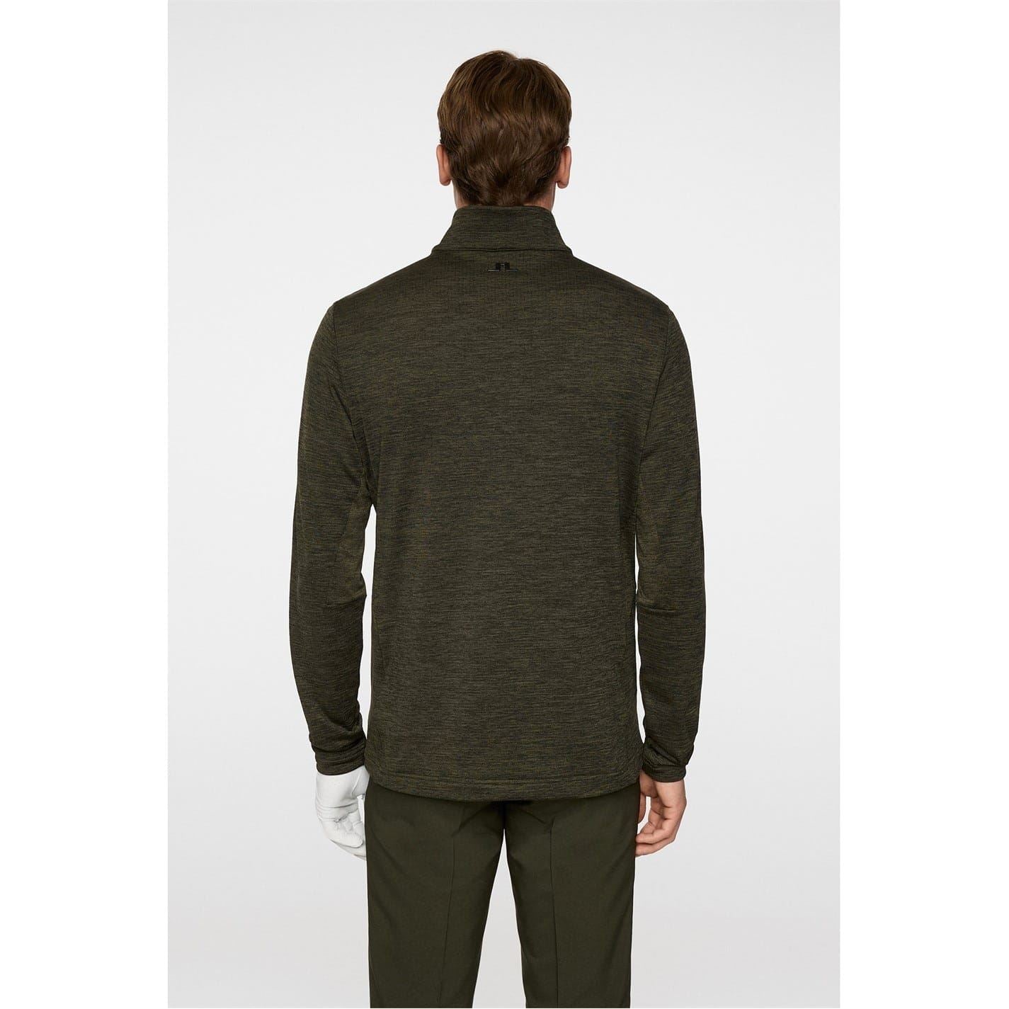 J Lindeberg Golf Destry Zip Neck Long Sleeve Sweatshirt