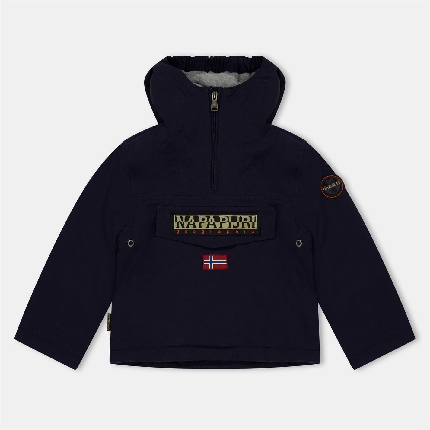 Napapijri Rainforest Solid Patterned Hooded Rain Jacket