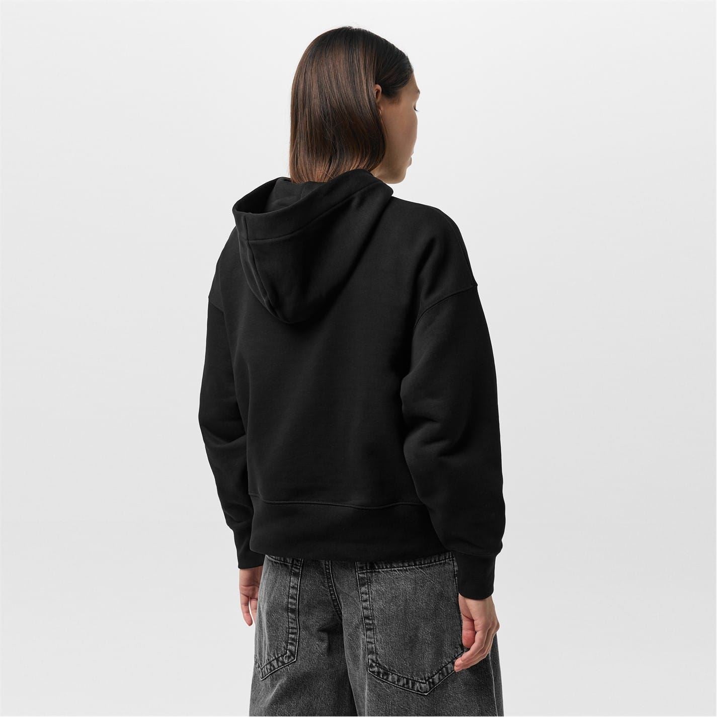 Palm Angels Hooded Relaxed Fit Sweatshirt