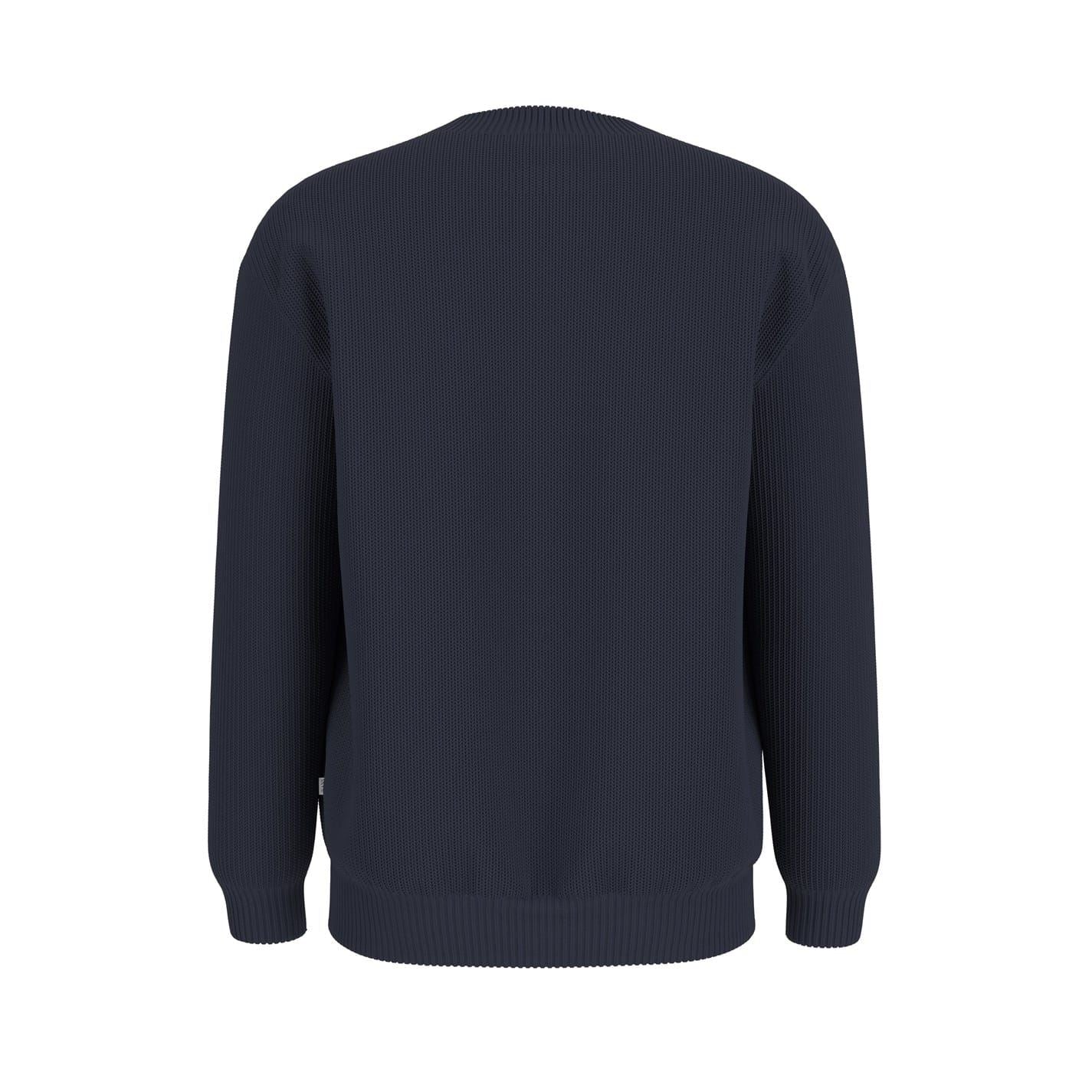 Guess Logo Print Crew Neck Long Sleeve Sweater