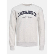 Jack and Jones Varsity Lettering Crew Neck Long Sleeve Sweatshirt
