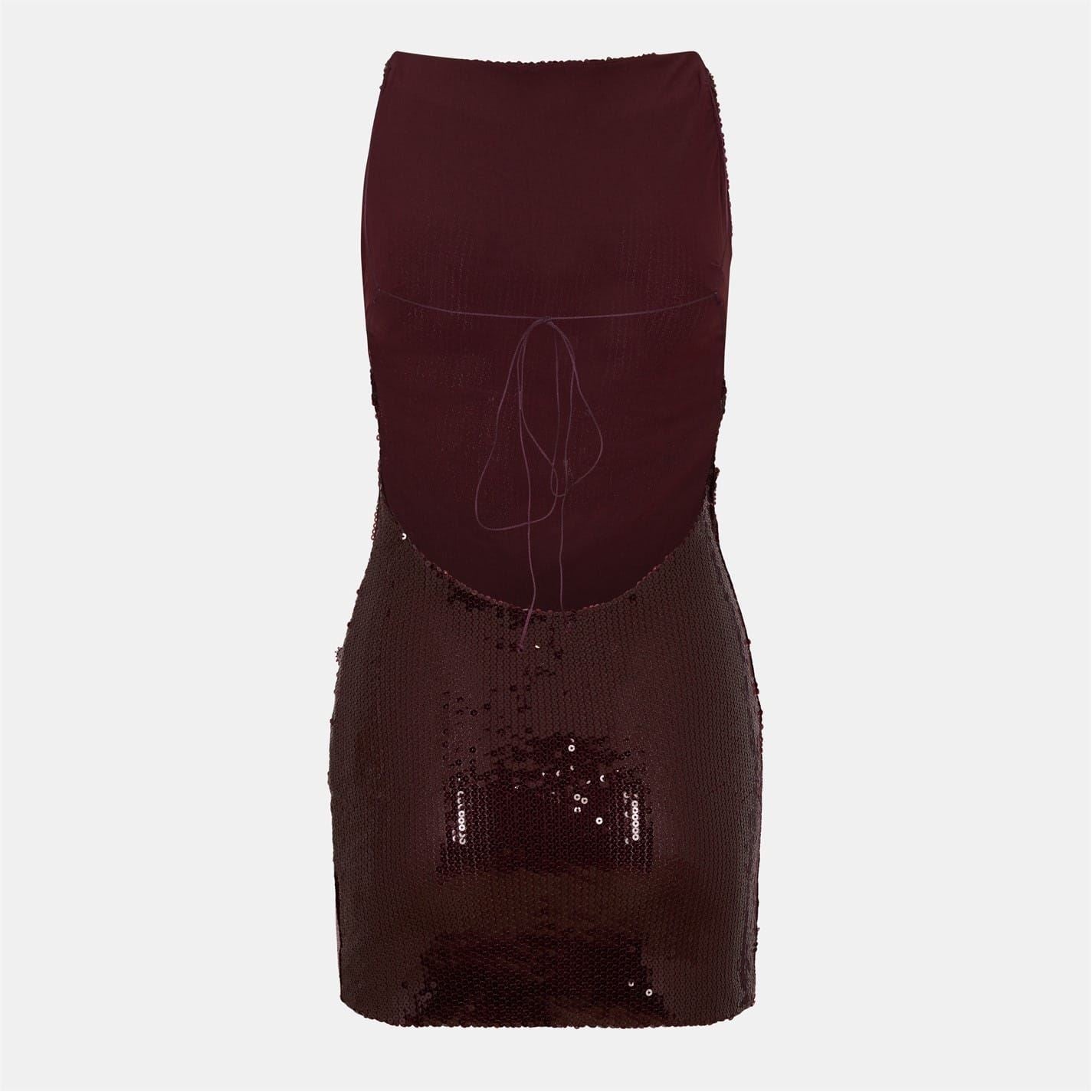 Bec and Bridge Celestia High Neck Sleeveless Mini Dress