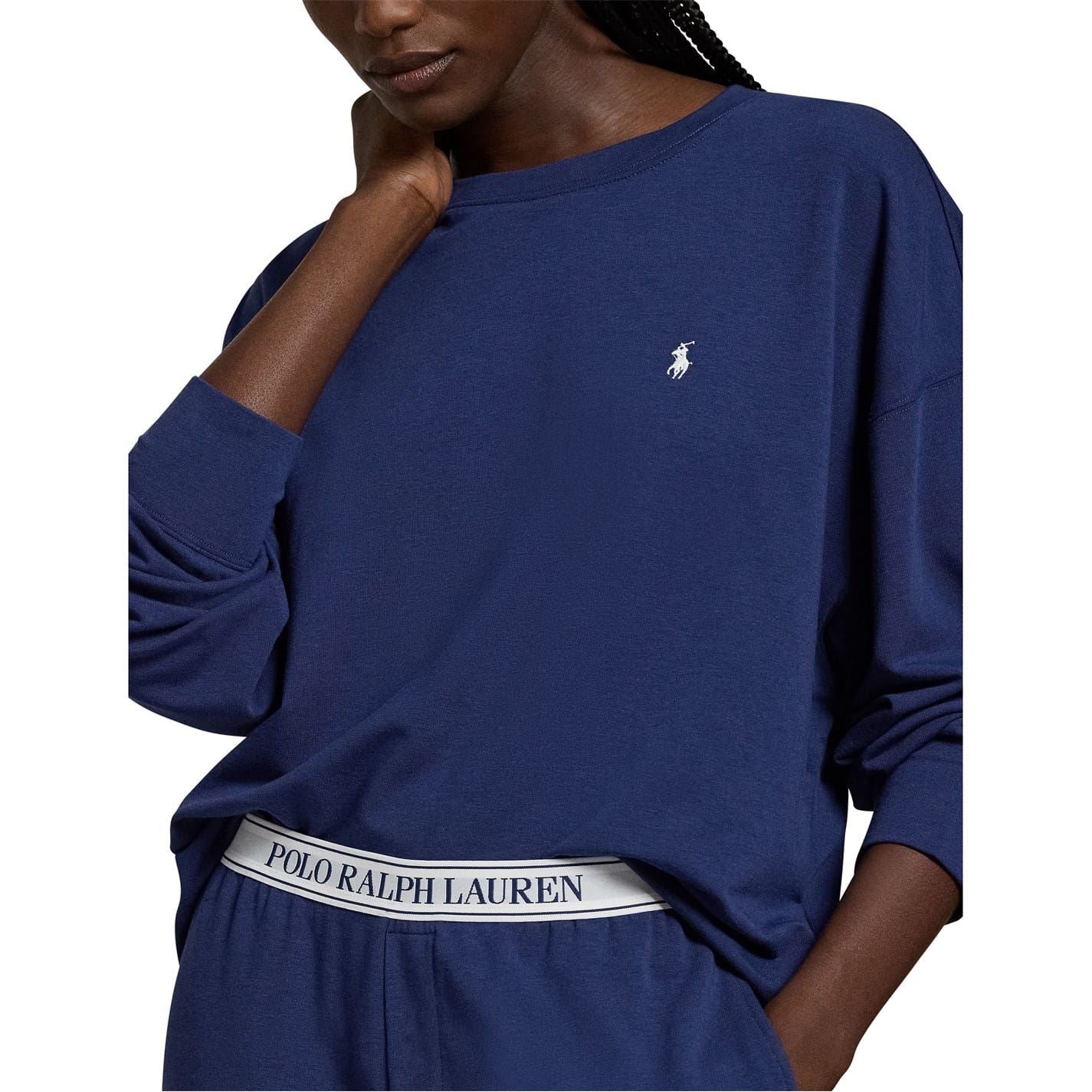 Ralph Lauren Terry Crew Neck 2 Piece Pyjama Set