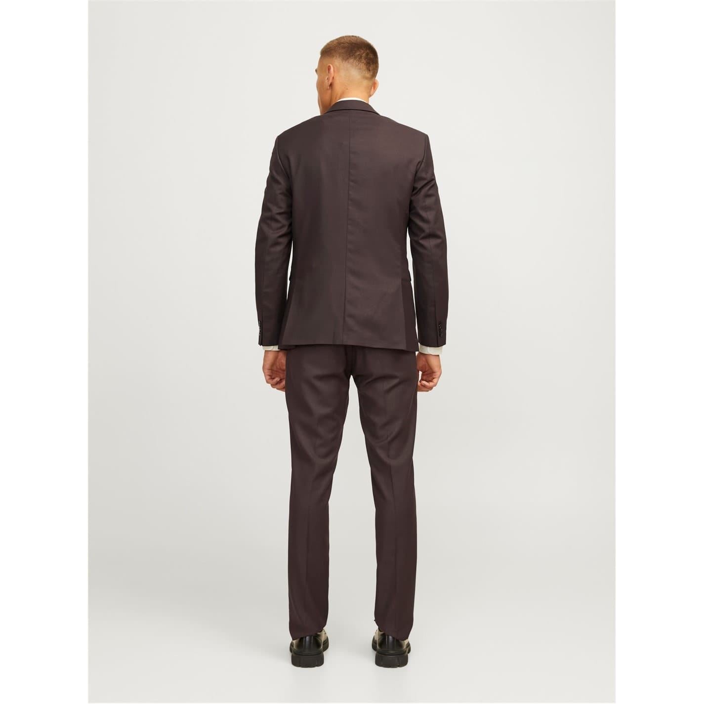 Jack and Jones Solaris Solid Patterned Slim Straight Trousers