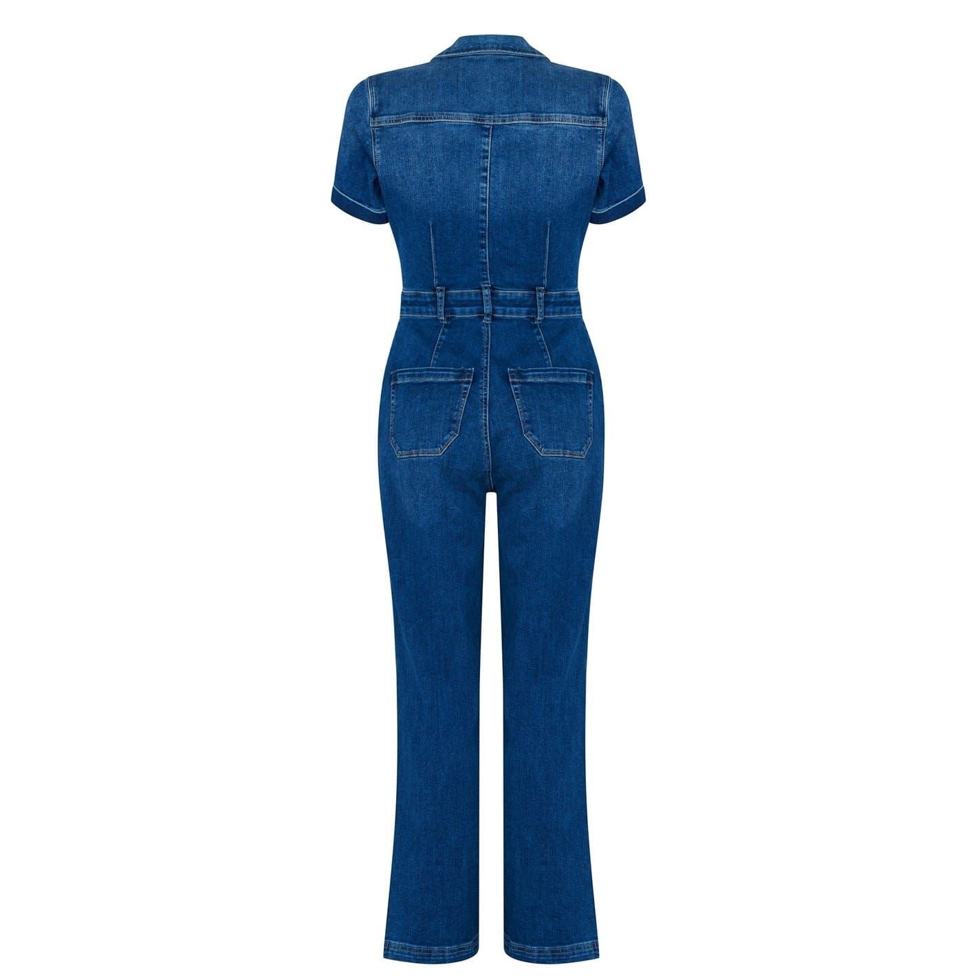 Paige Carly Denim Jumpsuit