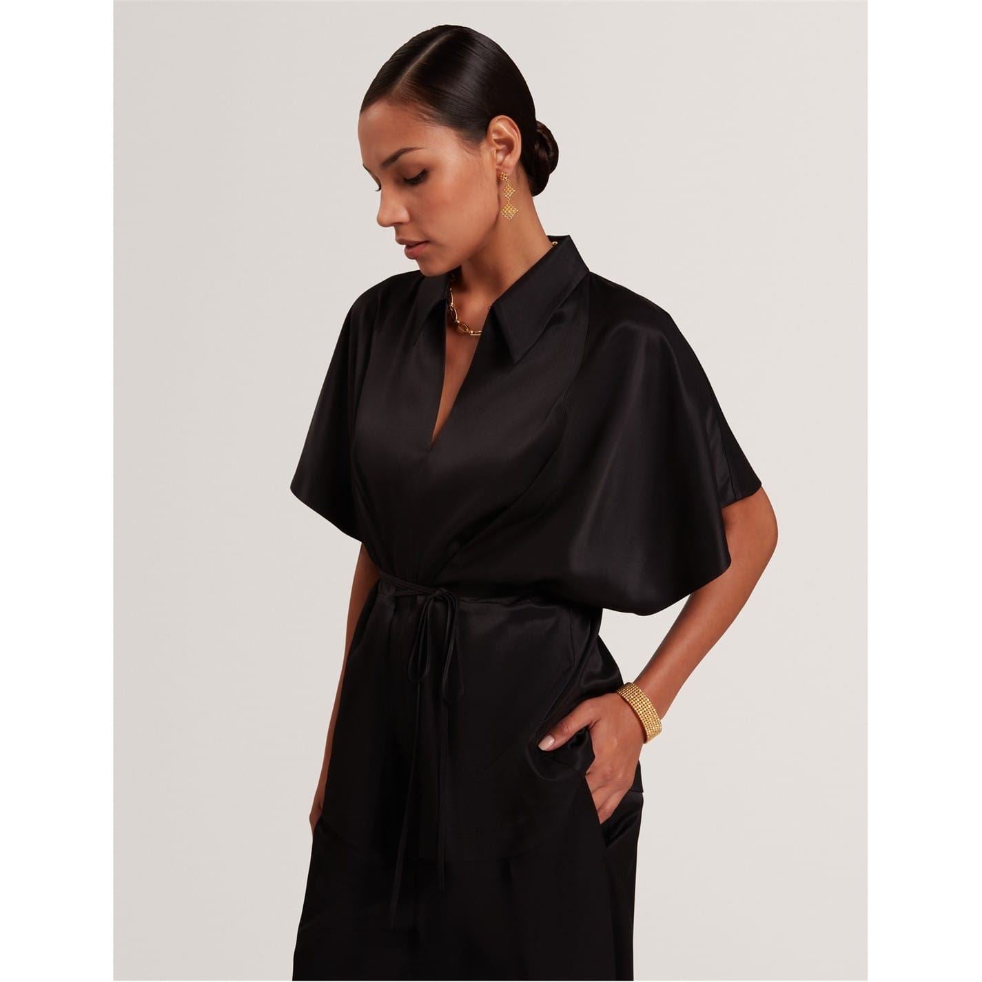 Ted Baker Collared Neck Short Sleeve Tunic Shirt