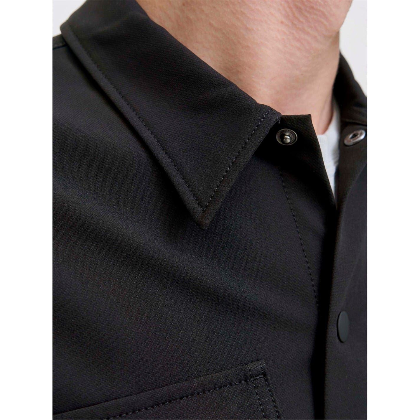 Jack and Jones Commute Regular Fit Collared Neck Long Sleeve Shirt