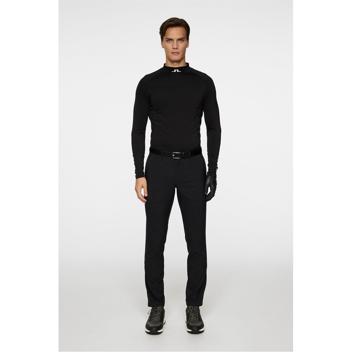 J Lindeberg Golf Elof Solid Patterned Slim Straight Trousers