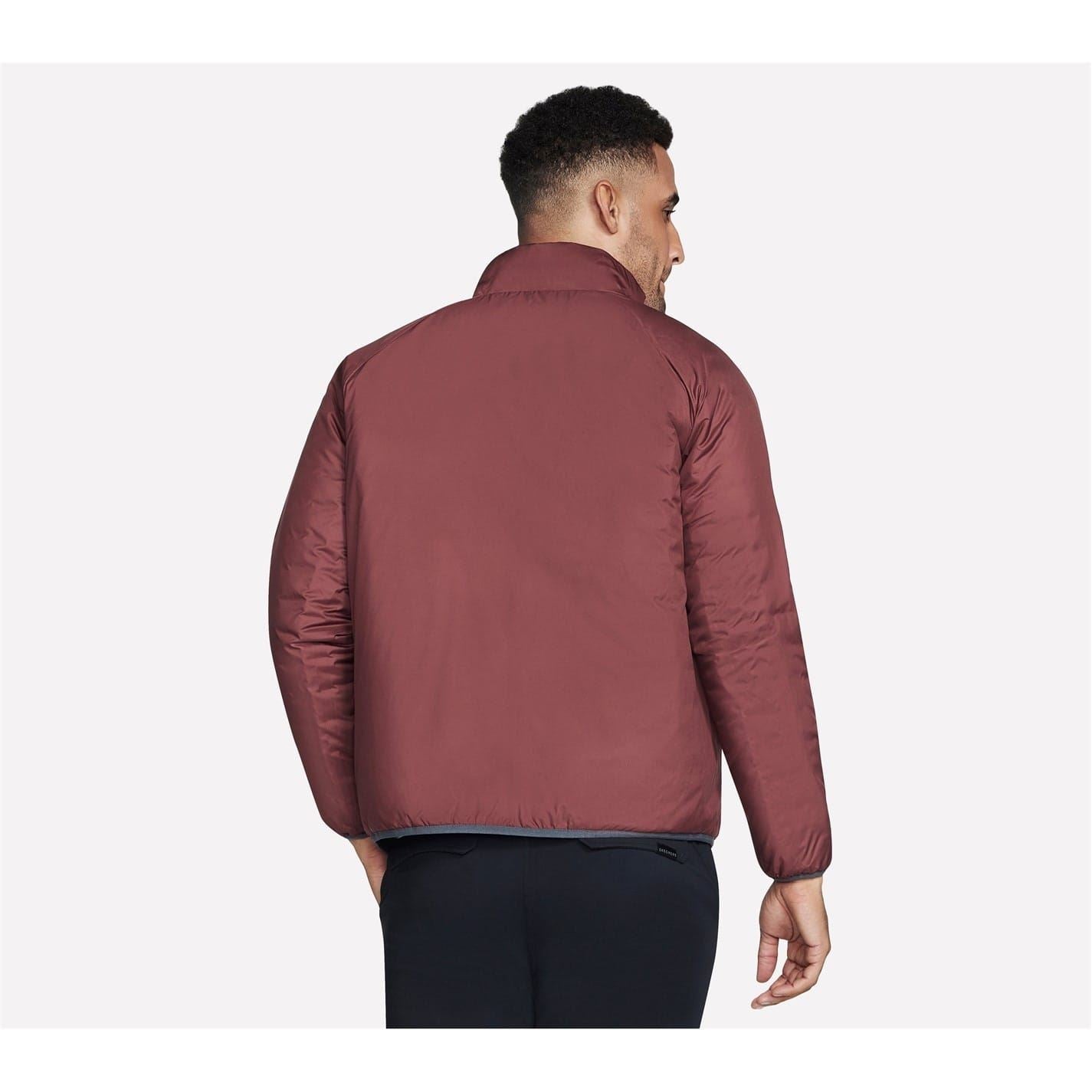 Skechers Goshield Altitude Solid Patterned Ribbed Cuff Softshell Jacket