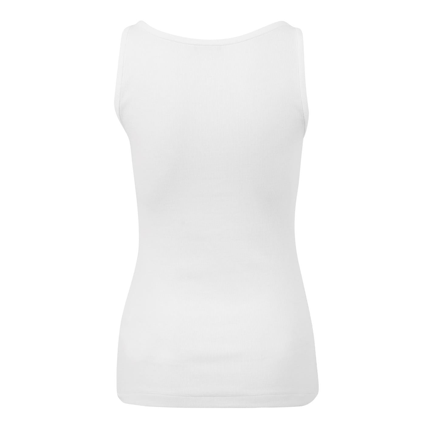 Versace Slim Fit Square Neck Ribbed Tank