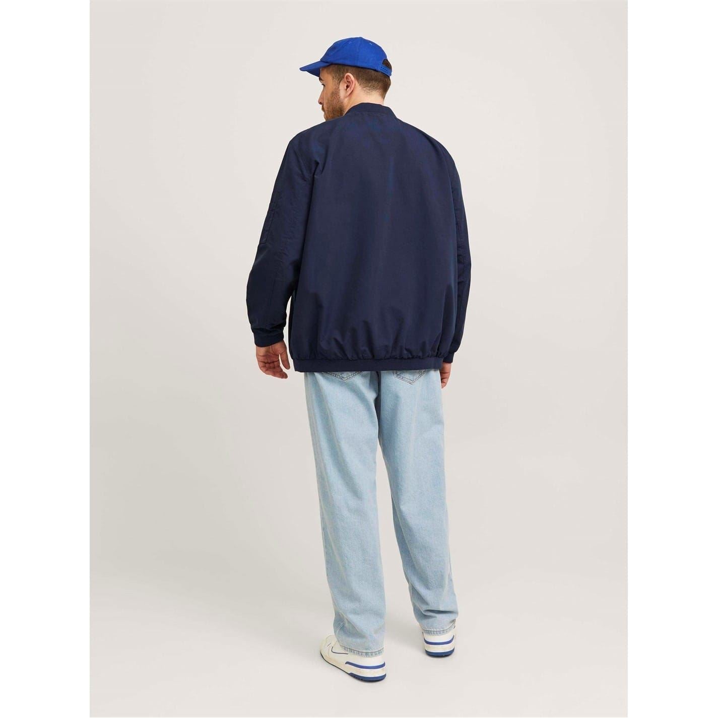 Jack and Jones Mens Rush Bomber Jacket Plus Size