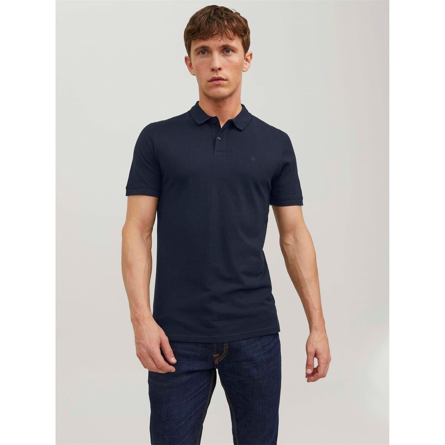 Jack and Jones Regular Fit Collared Neck Short Sleeve Polo Shirt