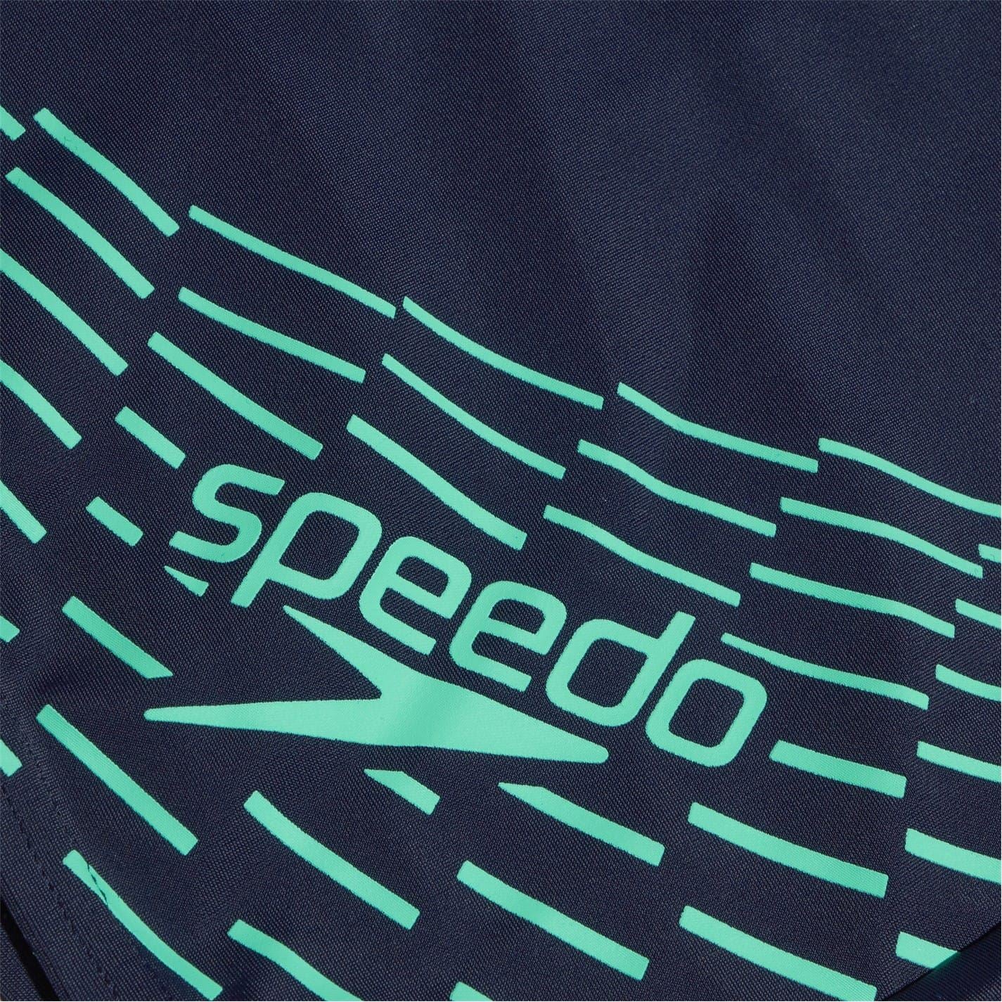 Speedo Medley Logo Stripe Aqua Short
