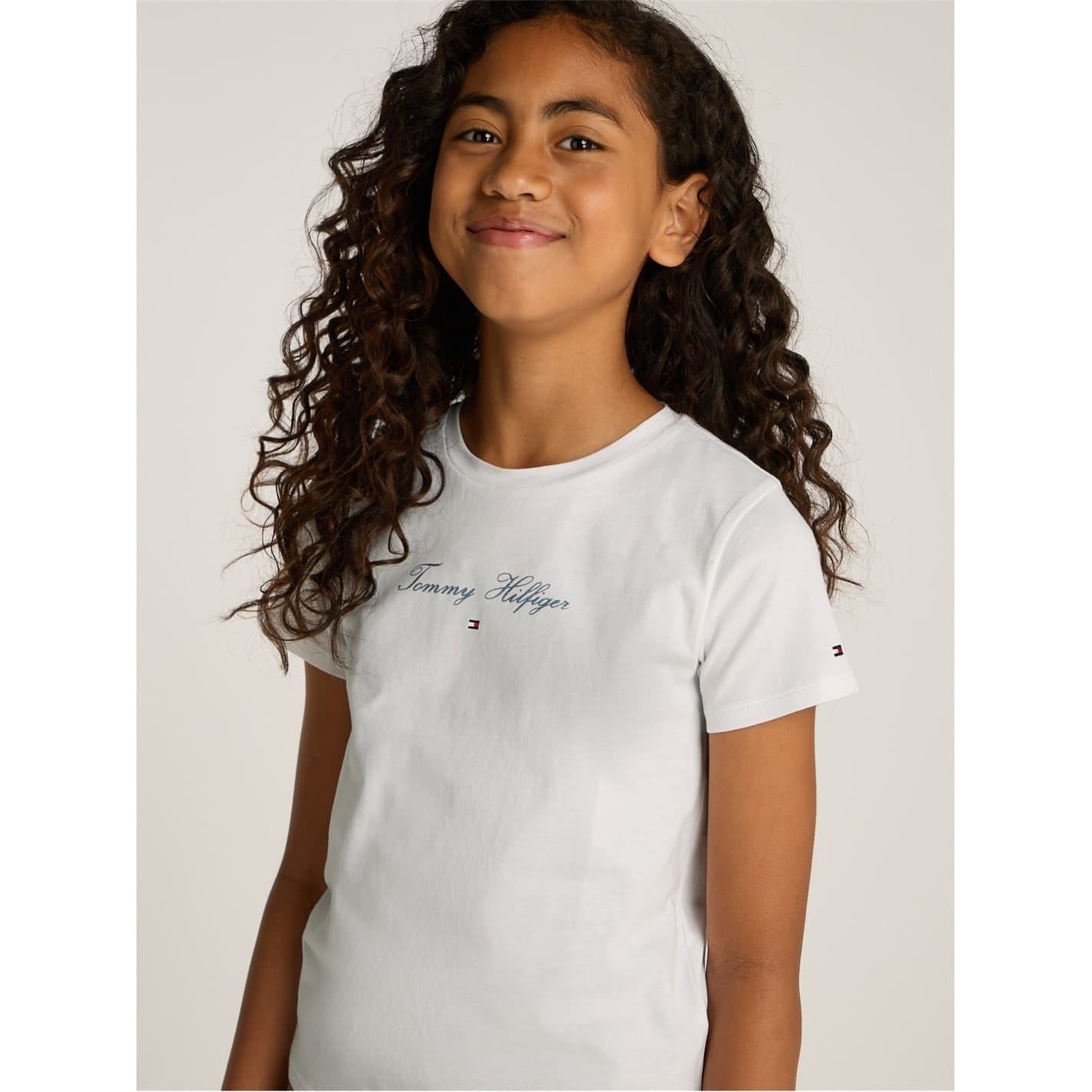 Tommy Hilfiger Script Slim Short Sleeve Crew Neck T-Shirt