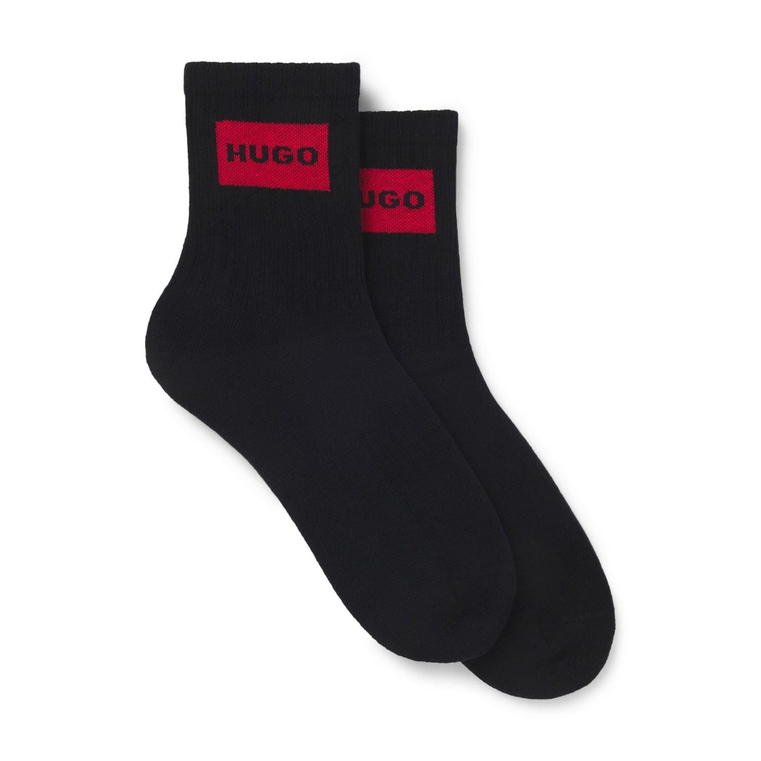 Hugo 2 Pack of Red Logo Socks