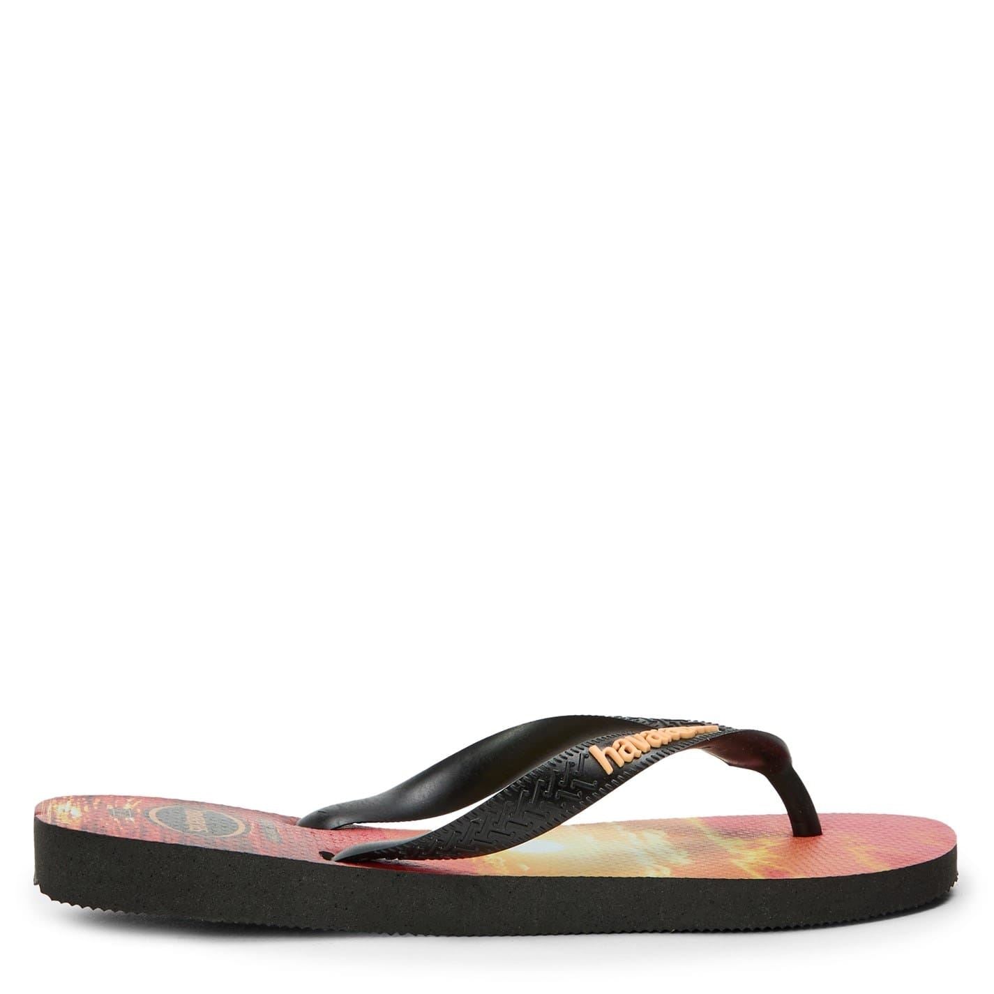 Havaianas Womens Hav. Hype White White Black Black 3 Flip Flops