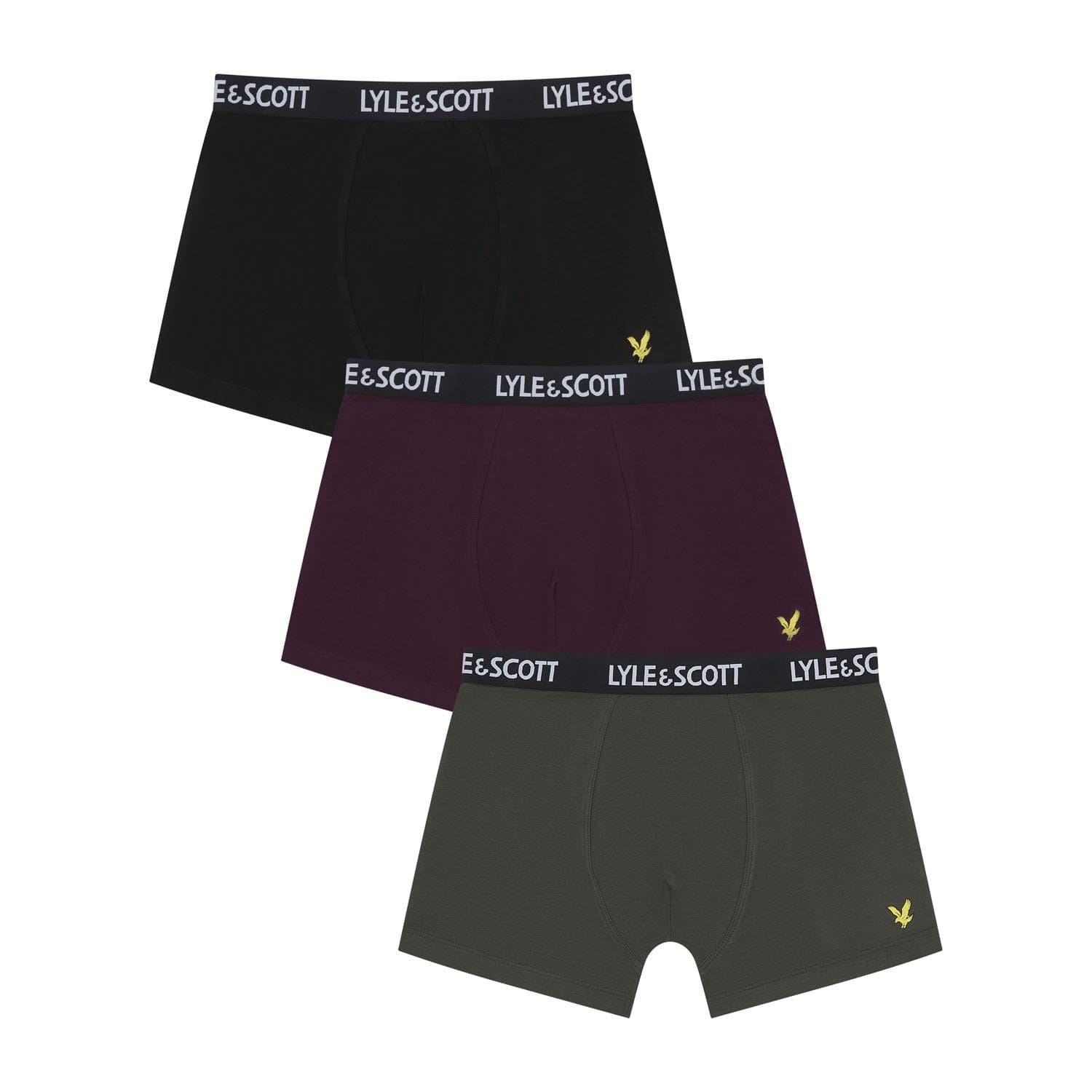 Lyle And Scott Juniors 3 Pack of Core Trunks