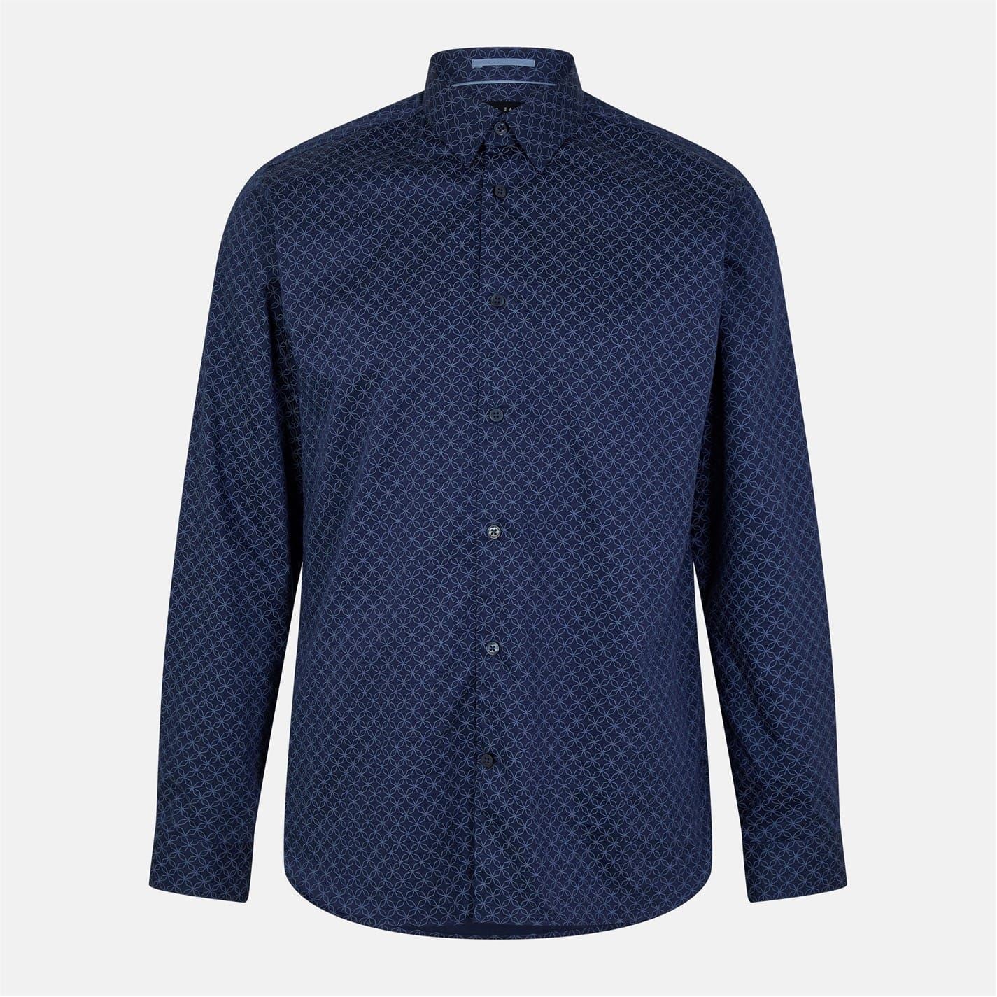 Ted Baker Geo Print Slim Shirt