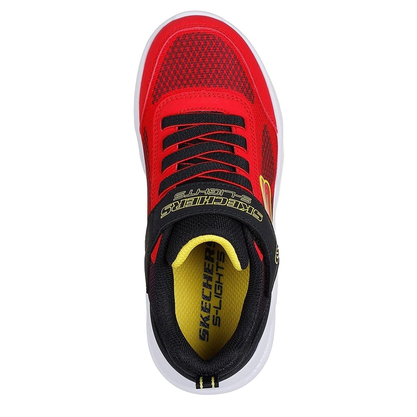 Skechers Boys Lighted Gore Strap Round Toe Trainers