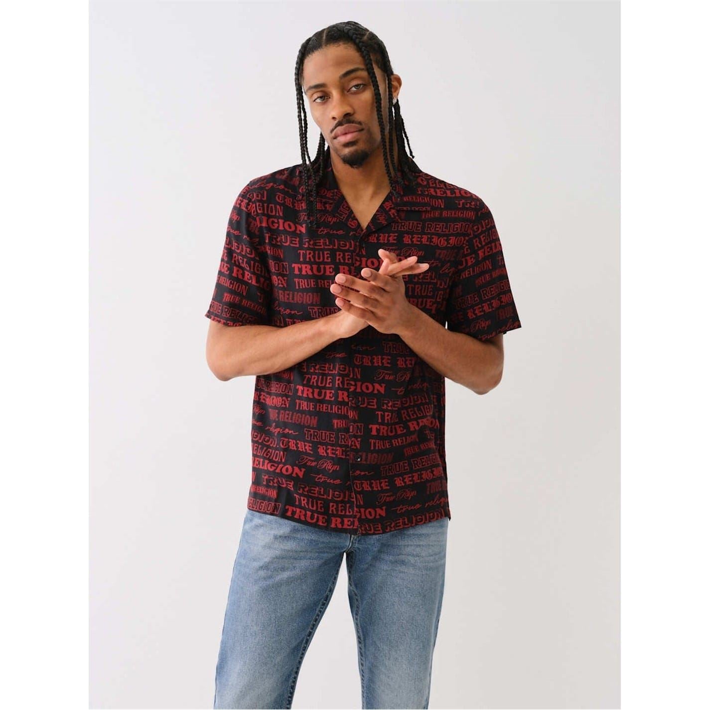 True Religion Regular Fit Short Sleeve Shirt