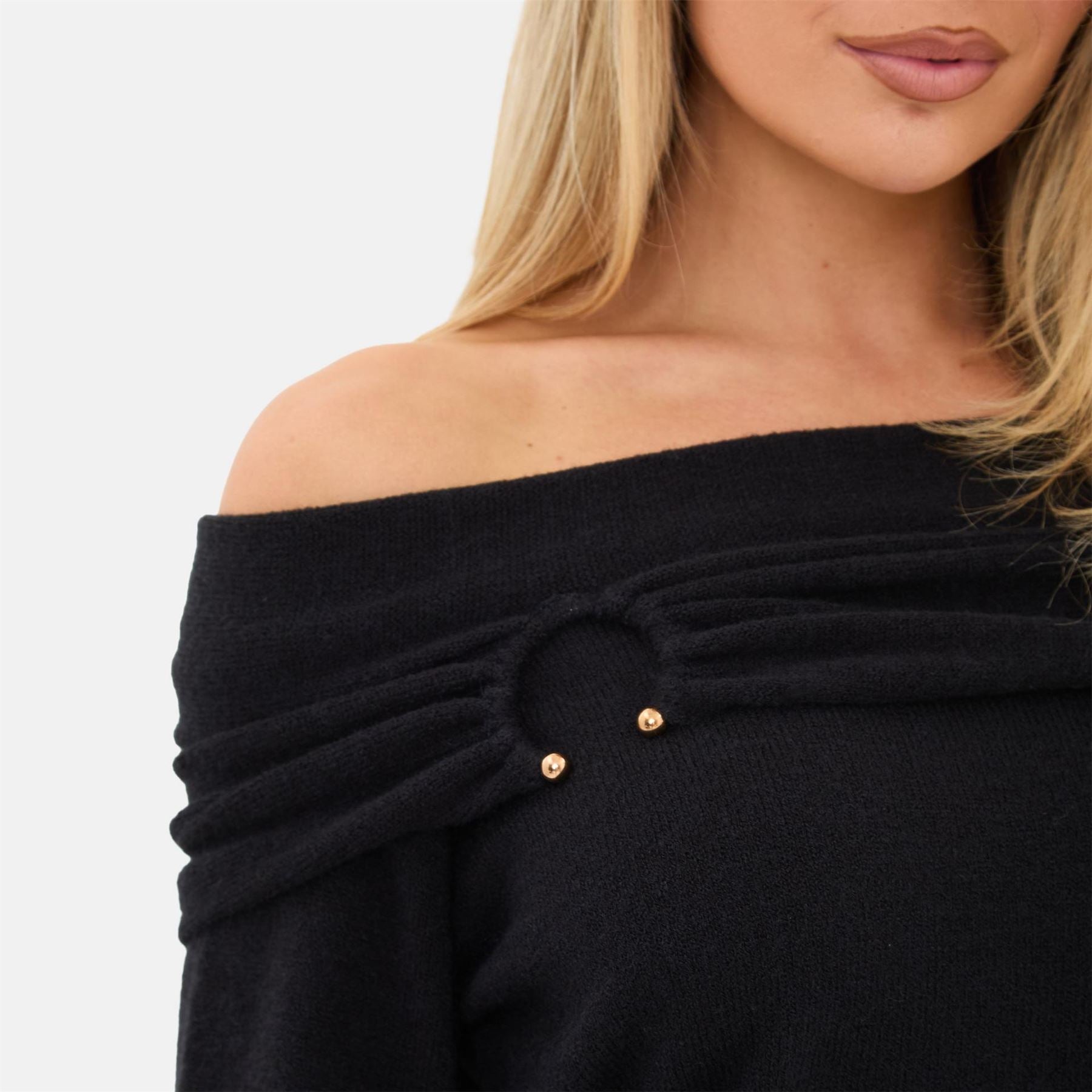 I Saw It First Trim Bardot Mini Dress