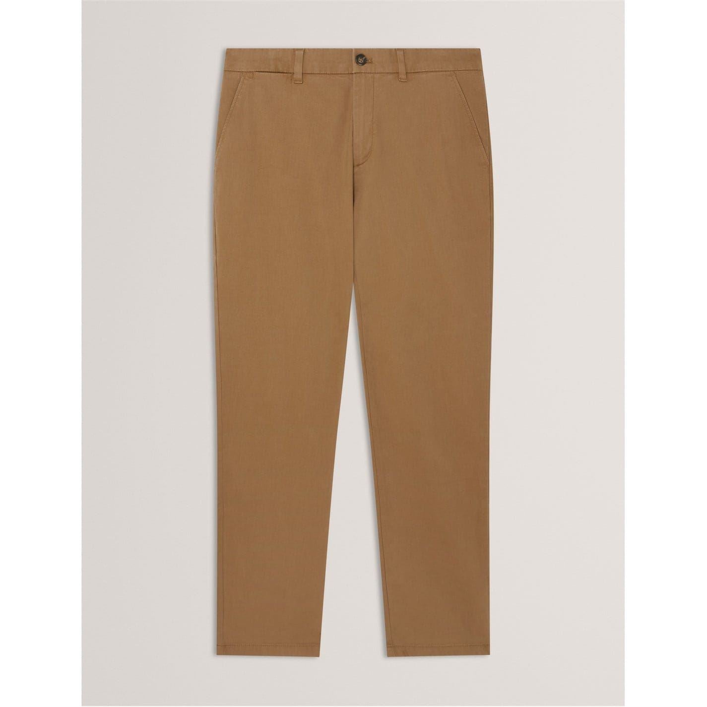 Ted Baker Solid Patterned Slim Chinos
