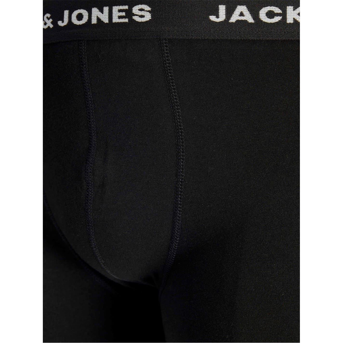 Jack and Jones Mens Pack  Basic Trunks Plus Size