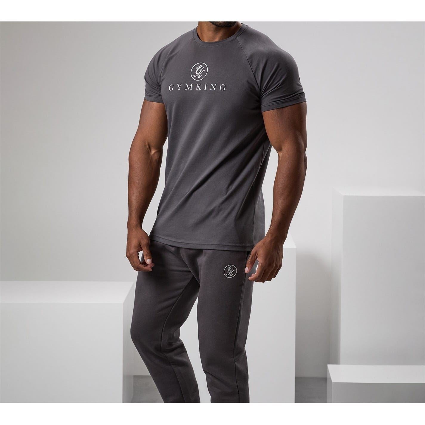 Gym King Regular Fit Raglan Sleeve Crew Neck T-Shirt