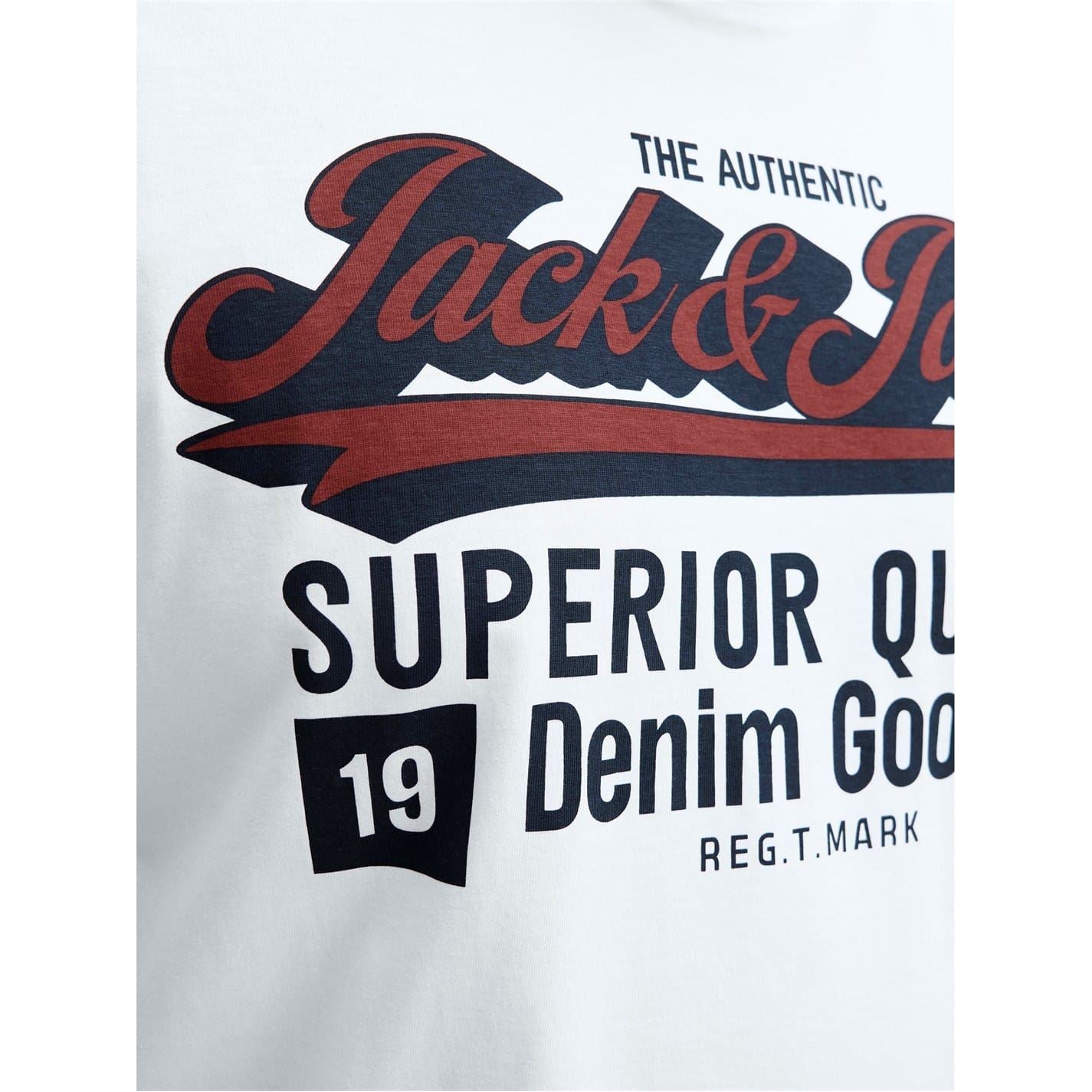 Jack and Jones Mens Logo T-Shirt Plus Size