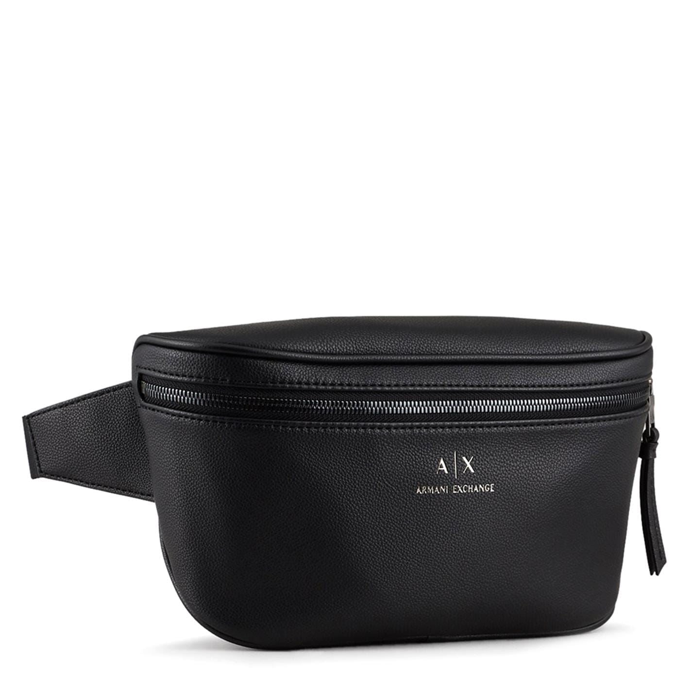 Armani Exchange Exchange Logo Leather Bum Bag Mens