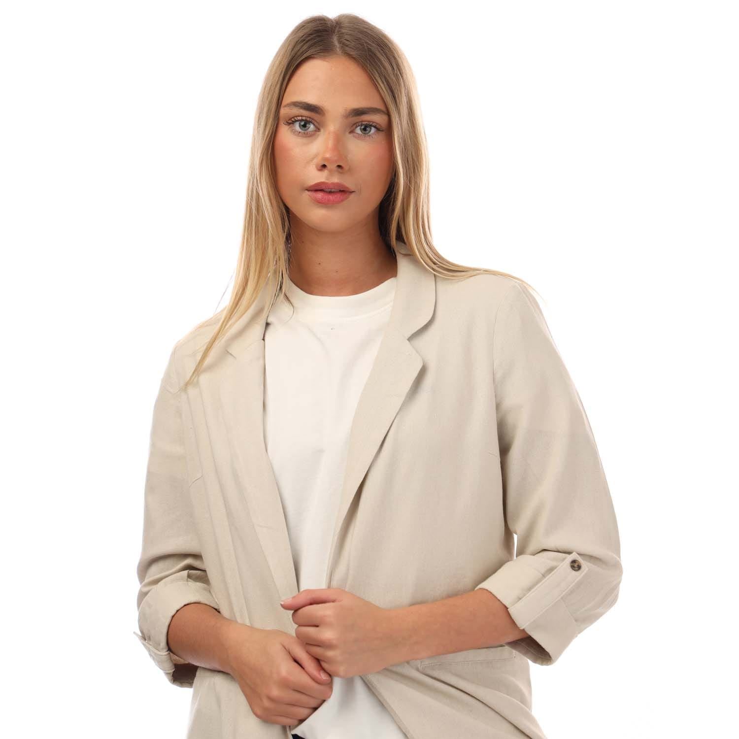 Vero Moda Jesmilo Linen Blend Loose Blazer