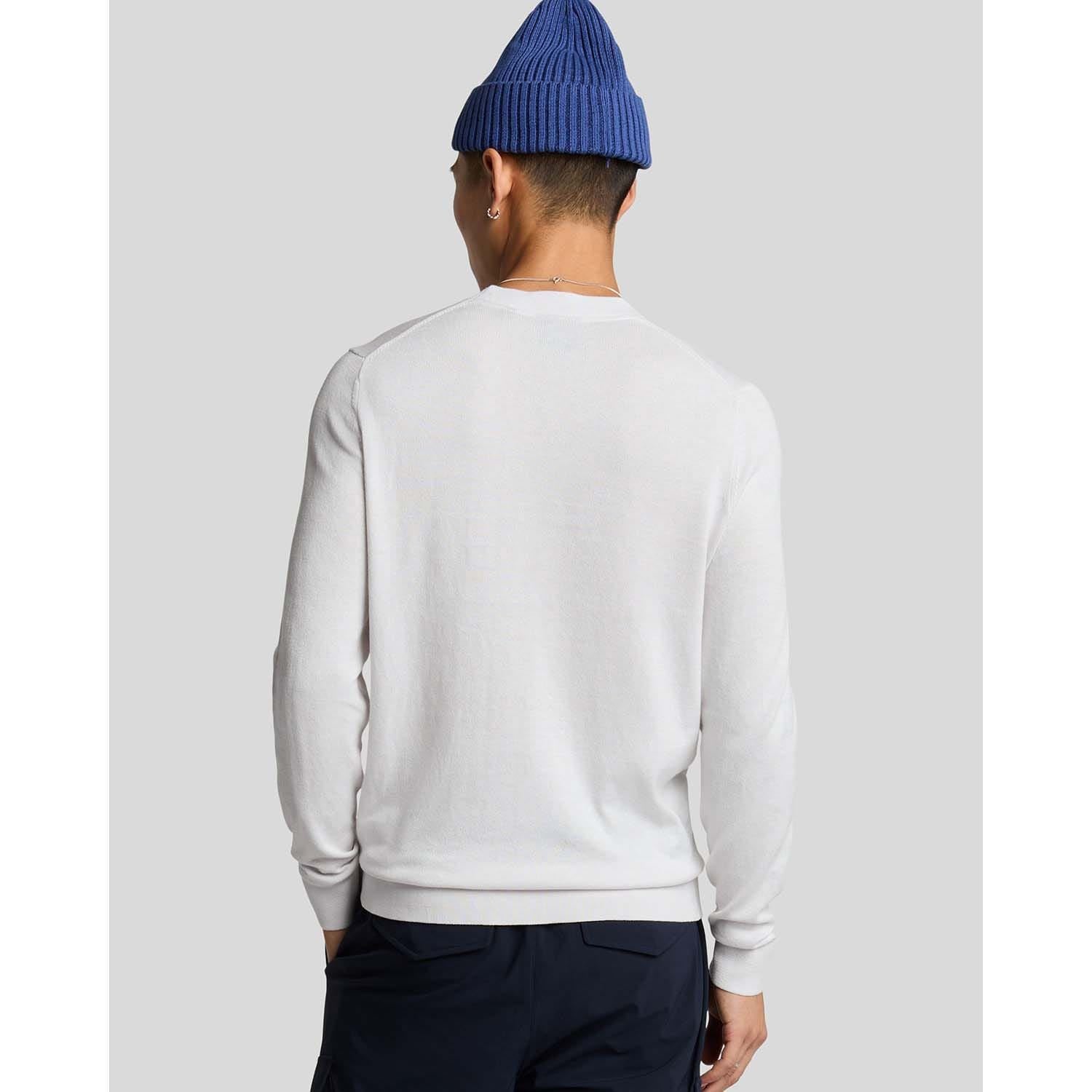 Lyle And Scott Tonal Superfine Cotton Crew Neck Jumper