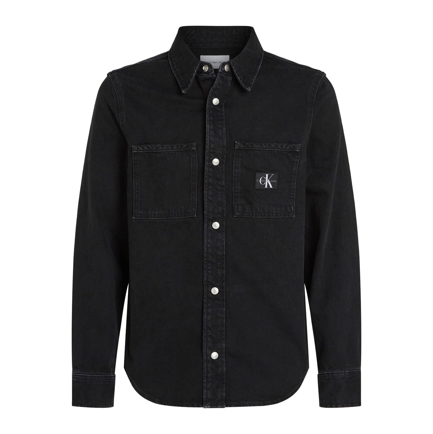 Calvin Klein Logo Patch Denim Shirt